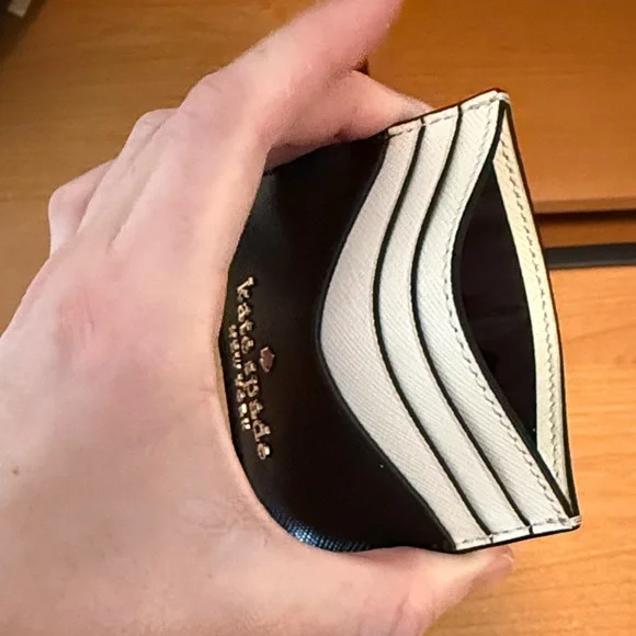 Kate Spade Black and White Card Case - Picture 3 of 5